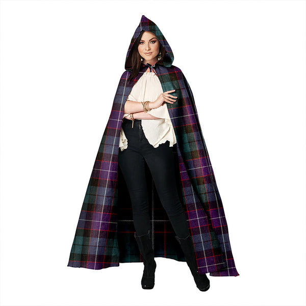 Hunter Weathered Clan Badge Tartan Hooded Cloak