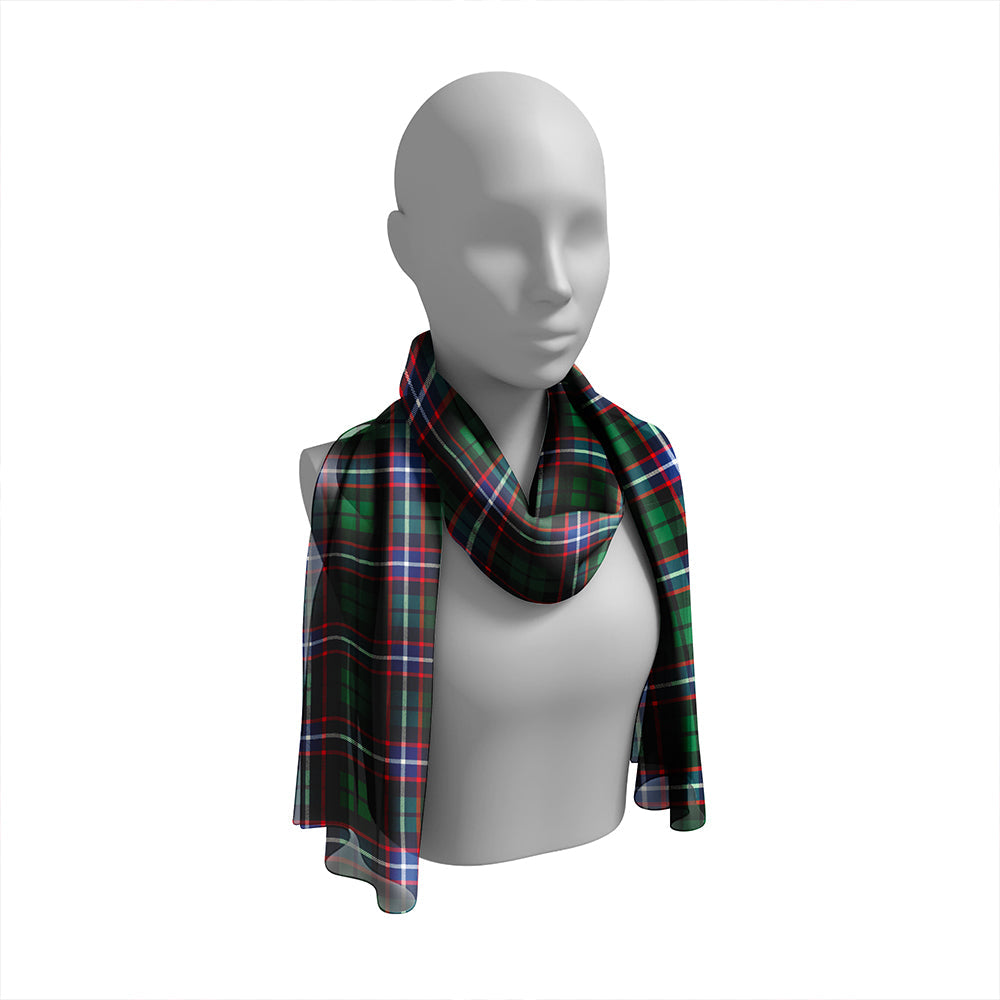 Hunter #2 Modern Tartan Classic Silk Habotai Long Scarf