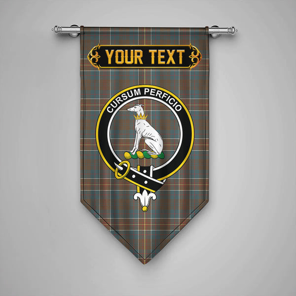 Hunter of Hunterston (Galbraith of Hunterston) Weathered Clan Badge Tartan Gonfalon Personalize