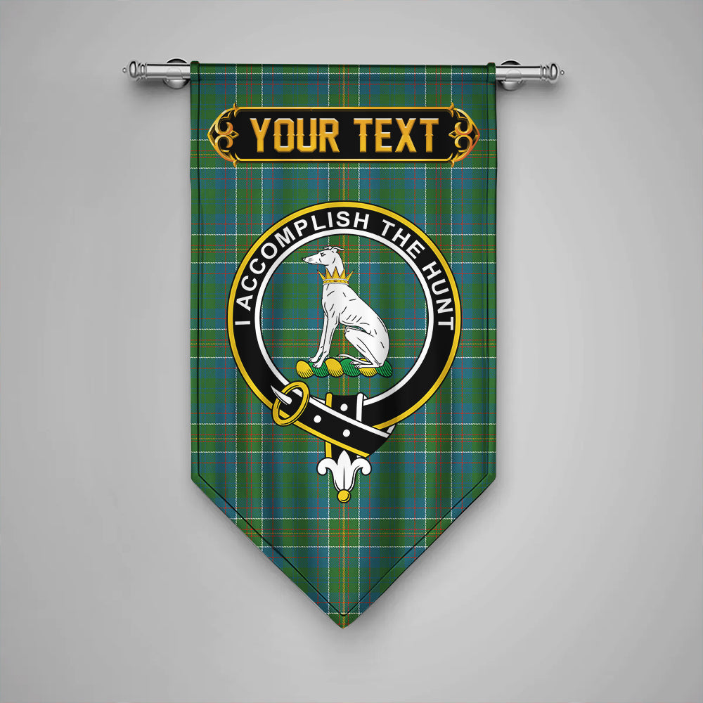 Hunter of Hunterston (Michael of Hunterston) Ancient Clan Badge Tartan Gonfalon Personalize