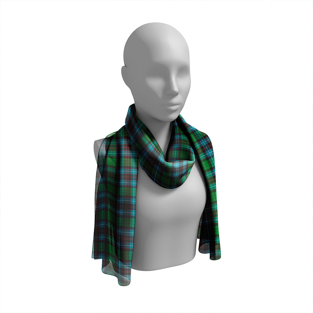 Hunter of Peebleshire Ancient Tartan Classic Silk Habotai Long Scarf