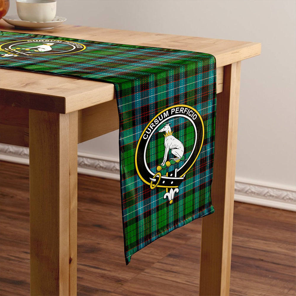 Hunter of Peebleshire Ancient Clan Badge Tartan Table Runner