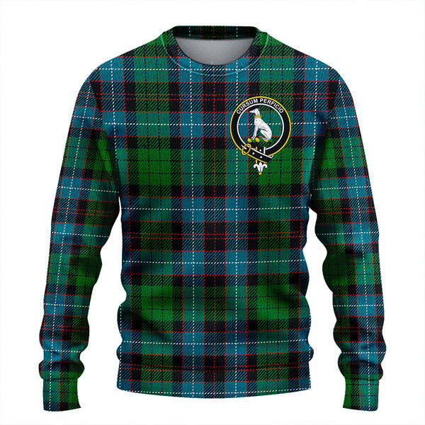 Hunter of Peebleshire Ancient Clan Badge Tartan Knitted Sweater