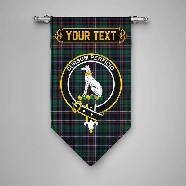 Hunter of Peebleshire Modern Clan Badge Tartan Gonfalon Personalize