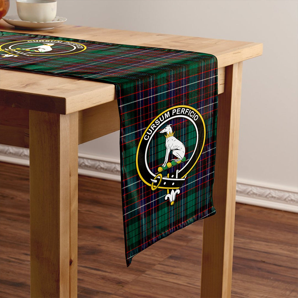 Hunter of Peebleshire Modern Clan Badge Tartan Table Runner