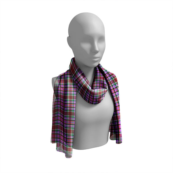 Huntly Ancient Tartan Classic Silk Habotai Long Scarf