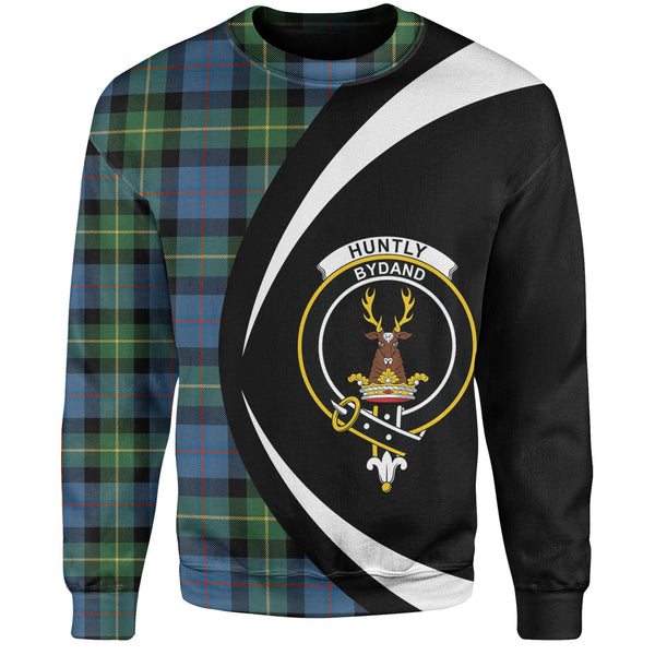 Huntly Gordon Gathering 2000 Ancient Clan Badge Tartan Sweatshirt Circle Style Personalized