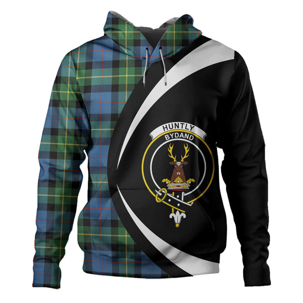 Huntly Gordon Gathering 2000 Ancient Clan Badge Tartan Hoodie Circle Style