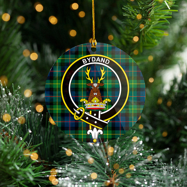 Huntly Gordon Gathering 2000 Modern Clan Badge Tartan Plastic Christmas Ornaments