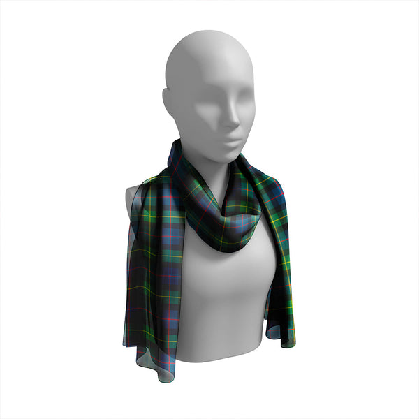 Huntly Gordon Gathering 2000 Modern Tartan Classic Silk Habotai Long Scarf