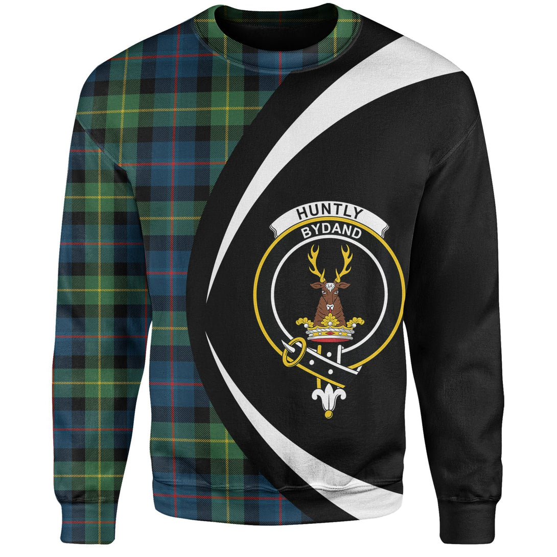 Huntly Gordon Gathering 2000 Modern Clan Badge Tartan Sweatshirt Circle Style Personalized