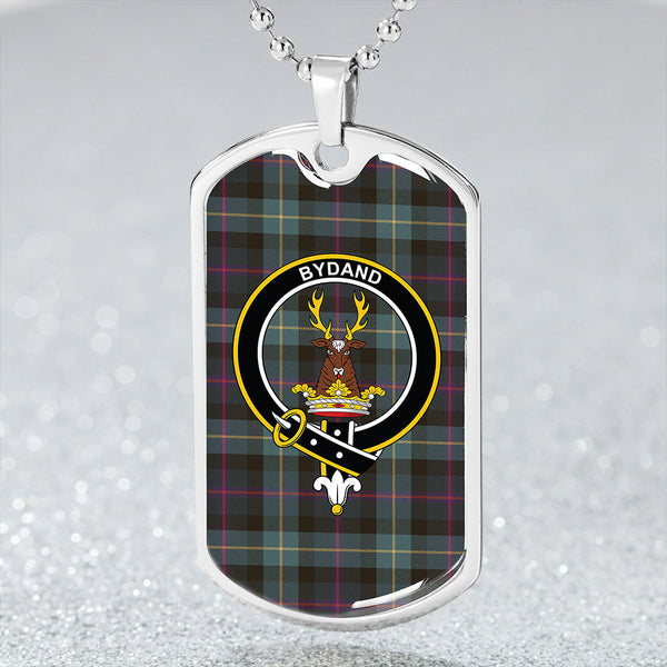 Huntly Gordon Gathering 2000 Weathered Clan Badge Classic Tartan Dog Tag Necklace