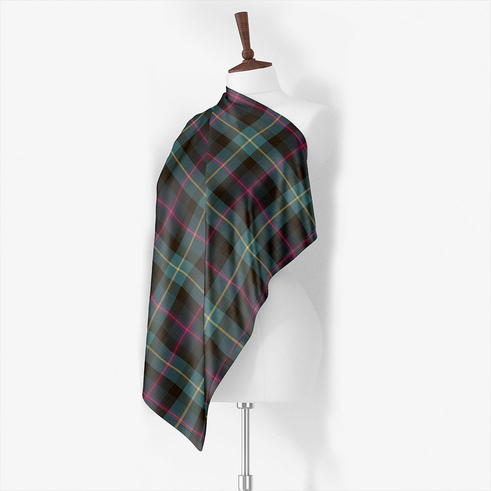 Huntly District #2 Modern Tartan Classic Silk Habotai Square Scarf