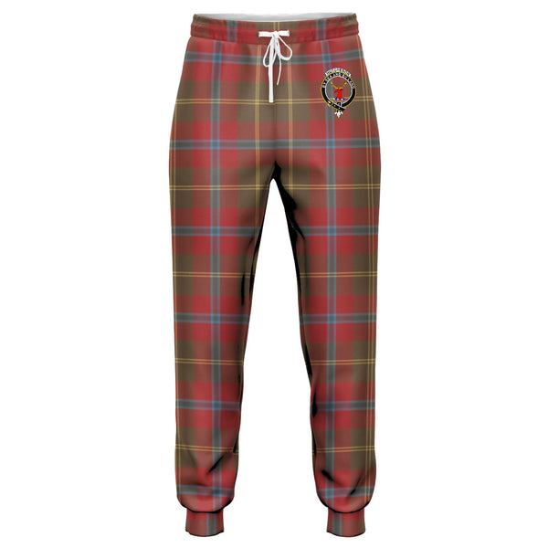 Hutcheson Weathered Clan Badge Tartan Jogger Pants