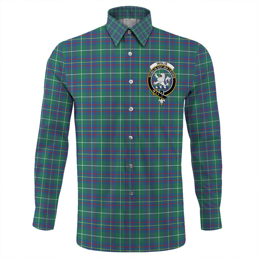 Inglis Ancient Tartan Classic Crest Long Sleeve Button Shirt