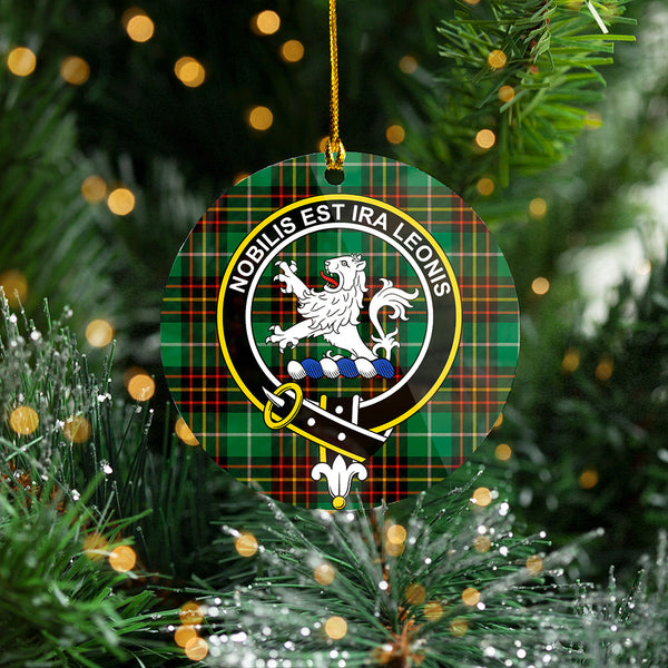 Inglis Ancient Clan Badge Tartan Plastic Christmas Ornaments