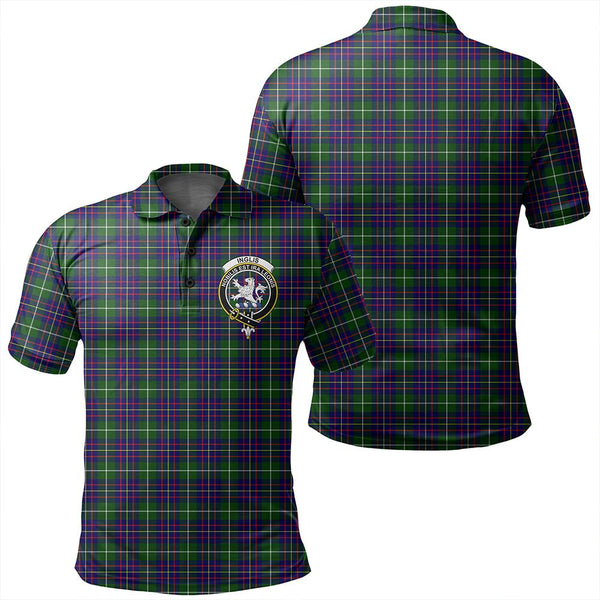 Inglis Modern Tartan Classic Crest Polo Shirt