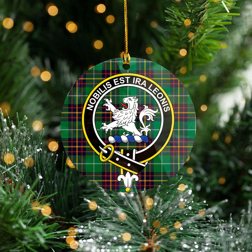 Inglis Modern Clan Badge Tartan Plastic Christmas Ornaments