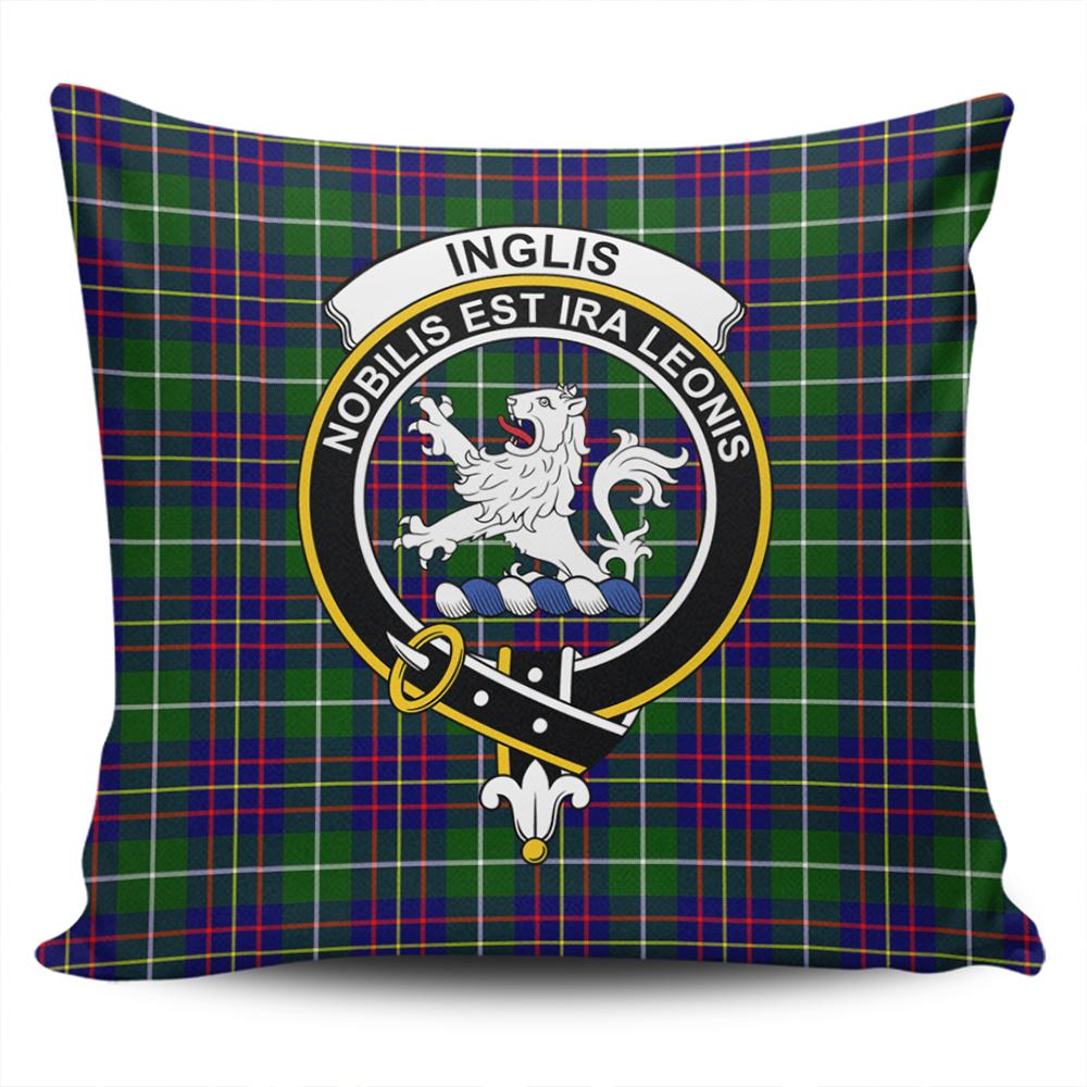 Inglis Modern Tartan Classic Crest Pillow Cover