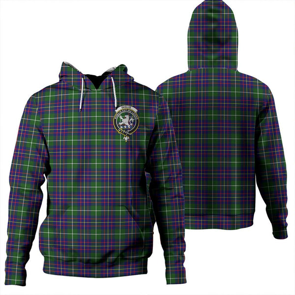 Inglis Modern Tartan Classic Crest Hoodie