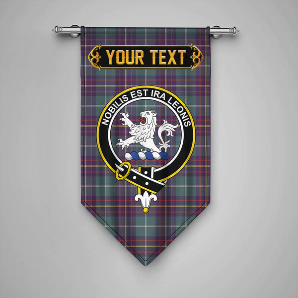 Inglis Weathered Clan Badge Tartan Gonfalon Personalize