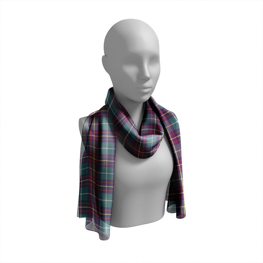 Inglis Weathered Tartan Classic Silk Habotai Long Scarf