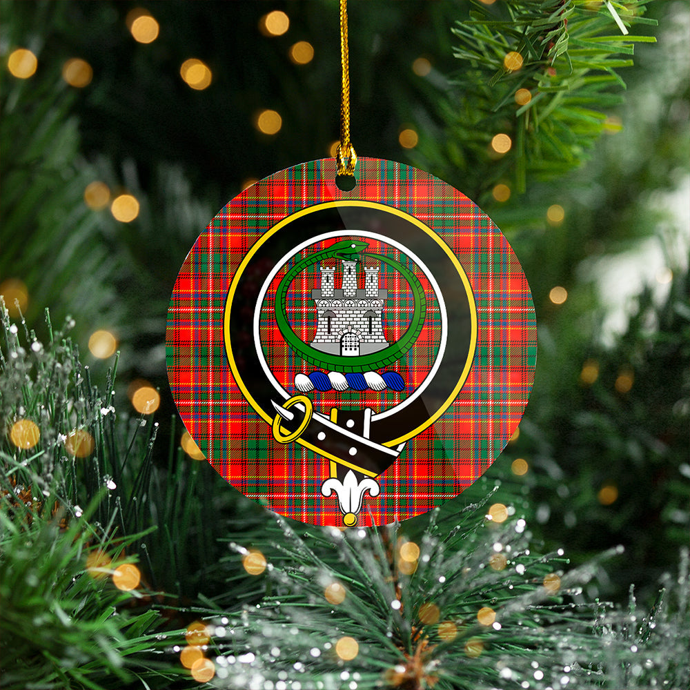 Innes Dress Dance Clan Badge Tartan Plastic Christmas Ornaments