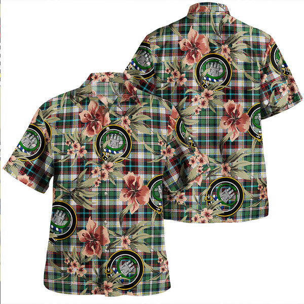 Innes of Cowie Ancient Clan Badge Tartan Aloha Hawaiian Shirt Tropical Old Style