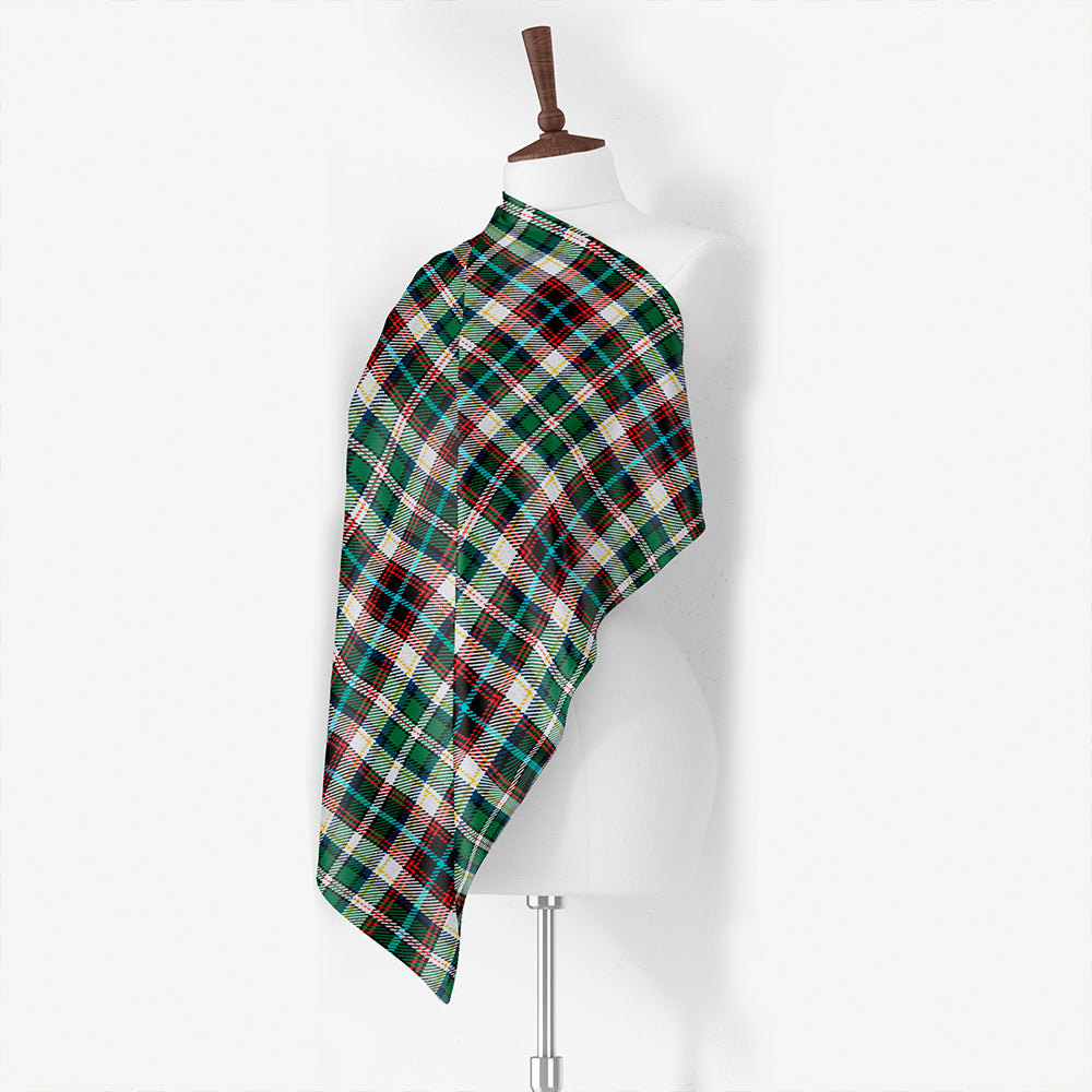 Inkster Weathered Tartan Classic Silk Habotai Square Scarf