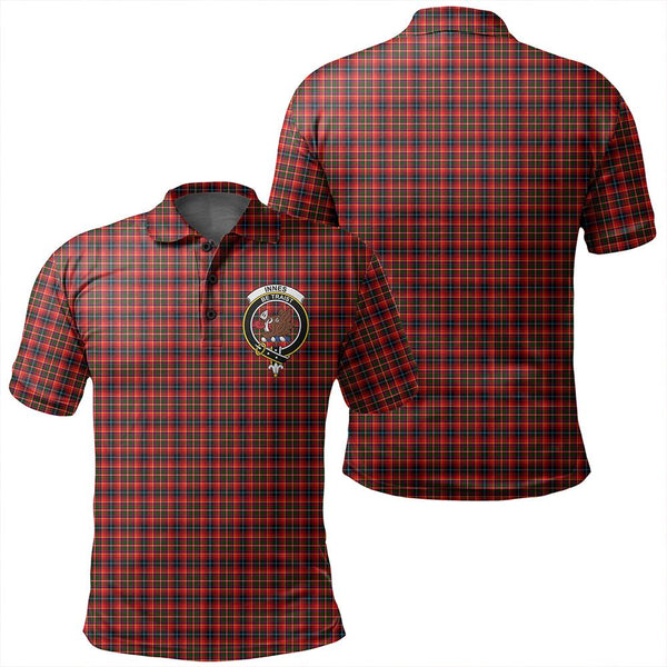 Innes Modern Tartan Classic Crest Polo Shirt