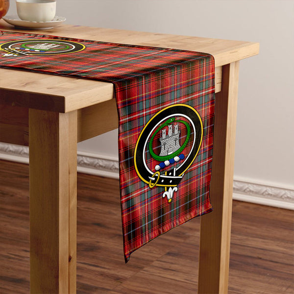 Innes Clan Badge Tartan Table Runner