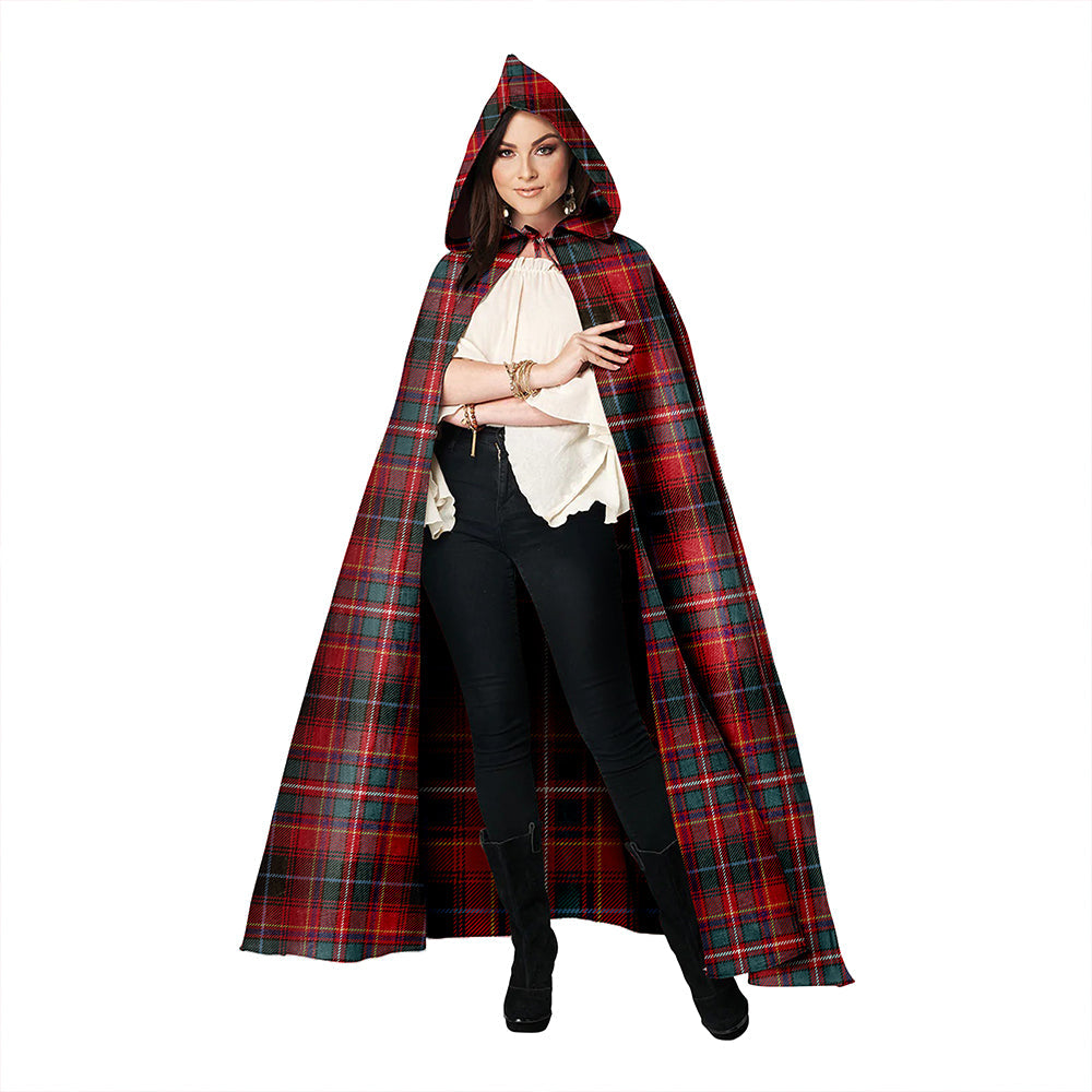 Innes Clan Badge Tartan Hooded Cloak