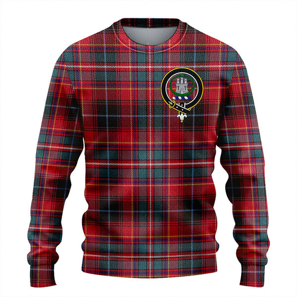 Innes Clan Badge Tartan Knitted Sweater