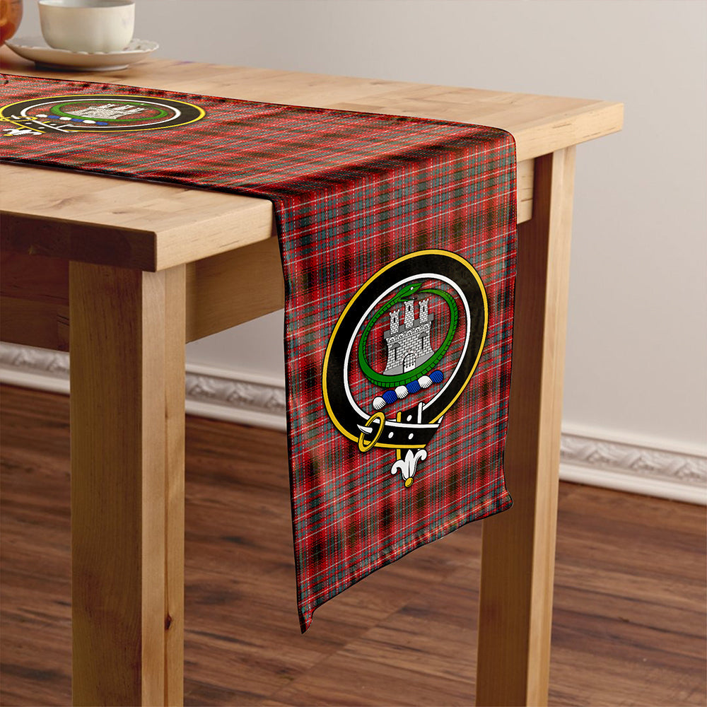 Innes Red Ancient Clan Badge Tartan Table Runner