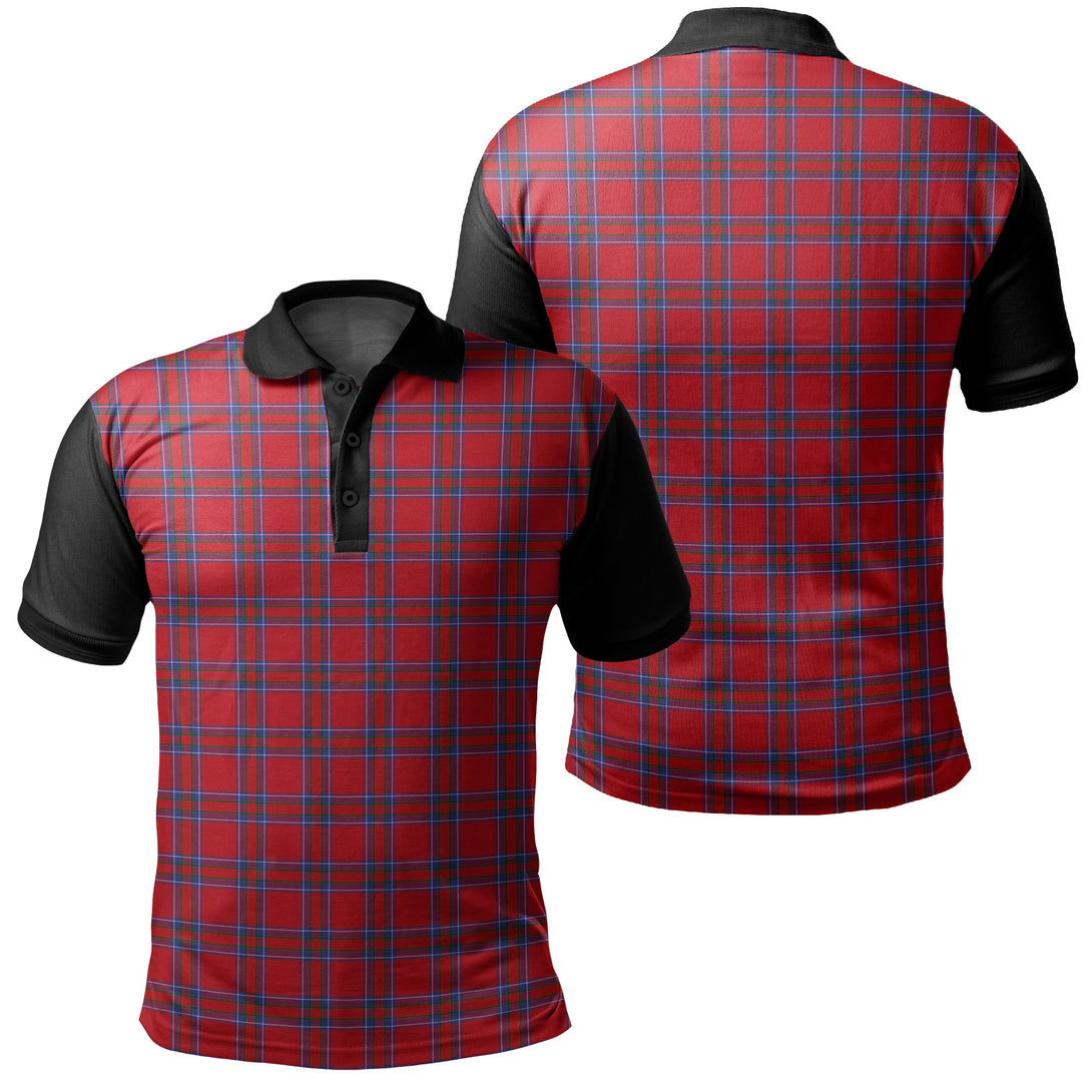 Inverness District Tartan Classic Polo Shirt Black Neck 1 Style