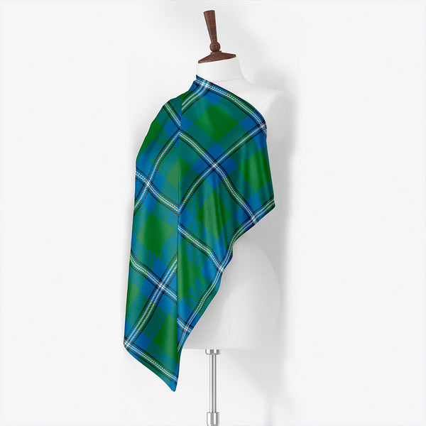 Inverness District (Inverness Earl of Inverness) Weathered Tartan Classic Silk Habotai Square Scarf