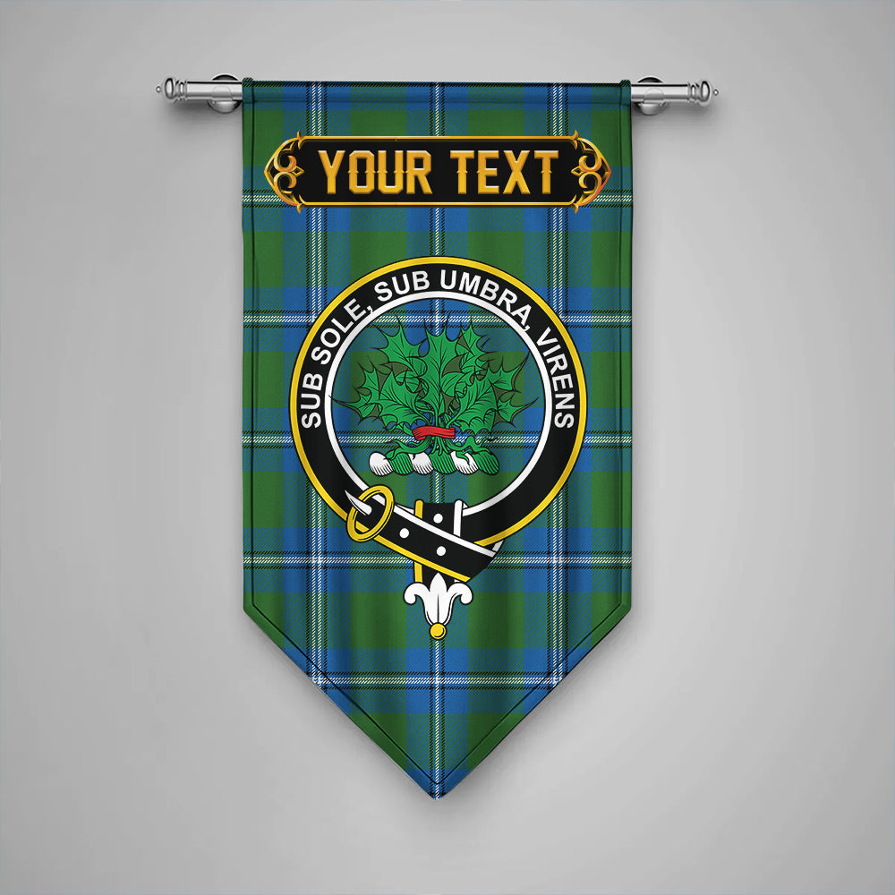 Irvine Ancient Clan Badge Tartan Gonfalon Personalize