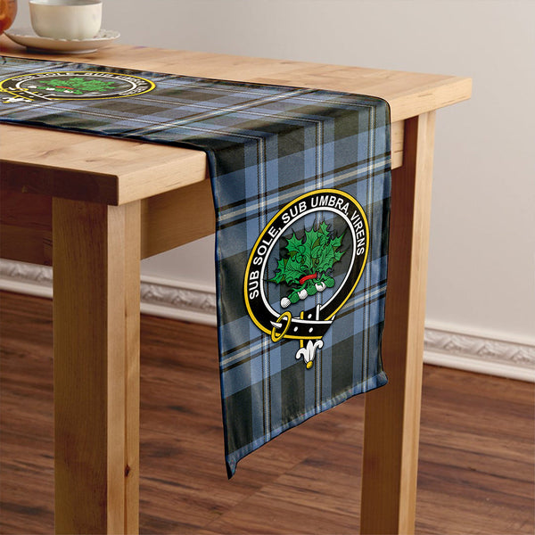 Irvine Weathered Clan Badge Tartan Table Runner