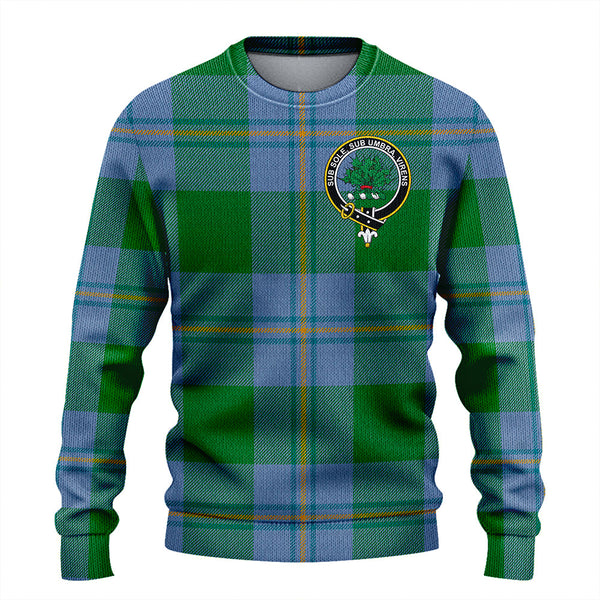 Irvine of Bonshaw Ancient Clan Badge Tartan Knitted Sweater