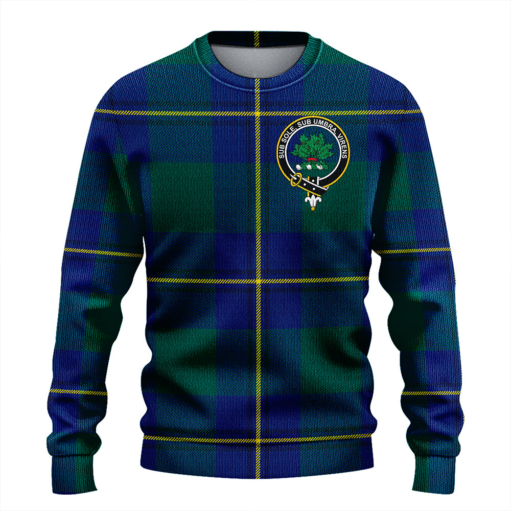 Irvine of Bonshaw Modern Clan Badge Tartan Knitted Sweater