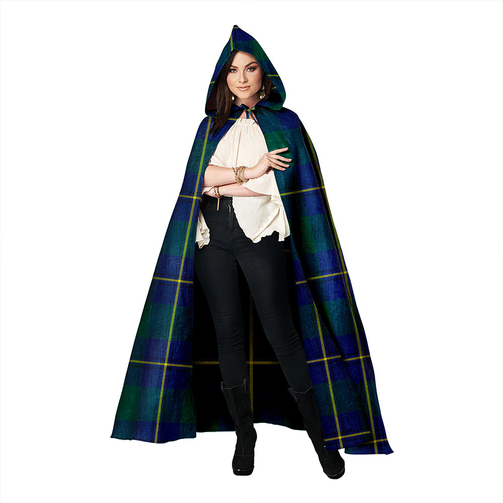 Irvine of Bonshaw Modern Clan Badge Tartan Hooded Cloak