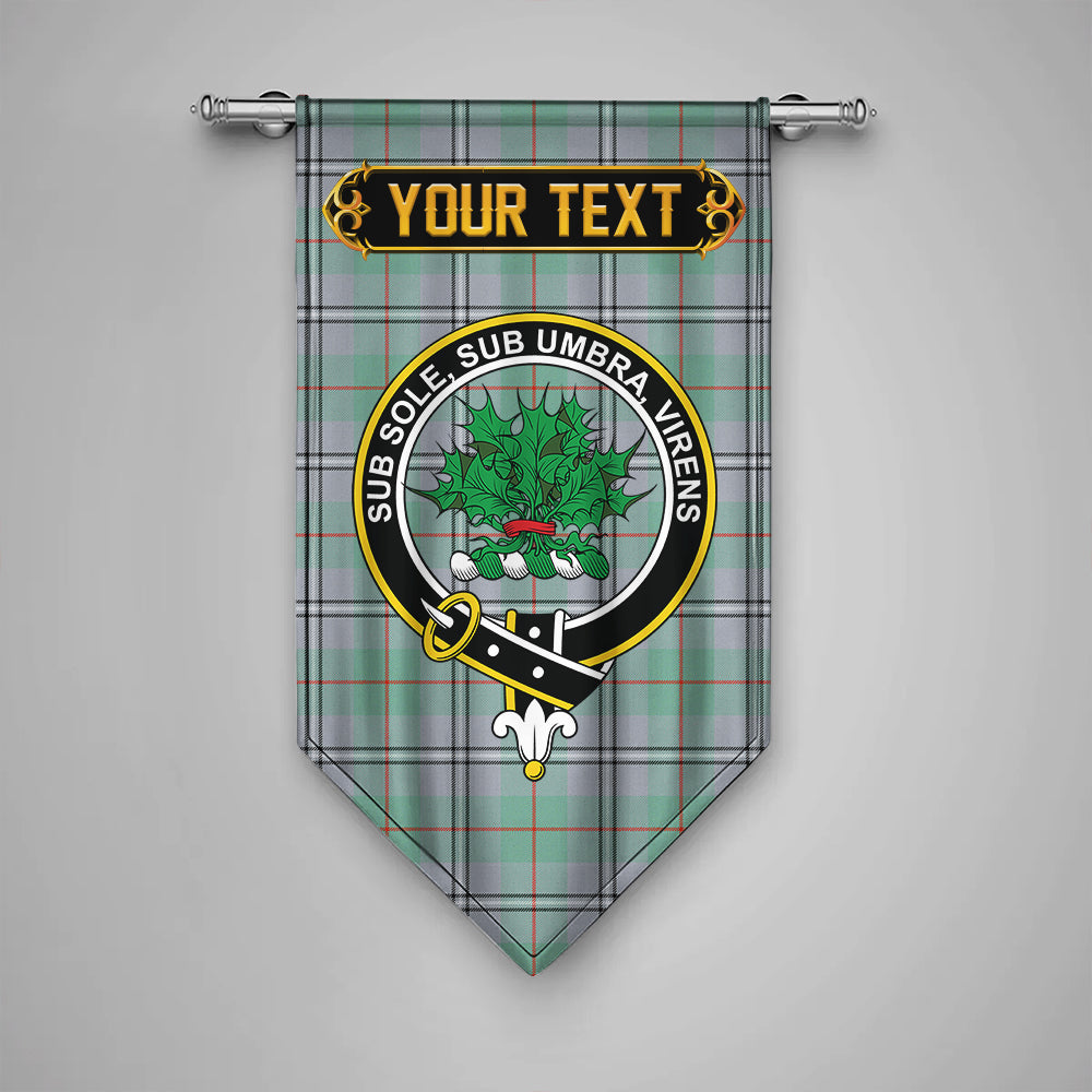 Irvine of Glentulchan Ancient Clan Badge Tartan Gonfalon Personalize