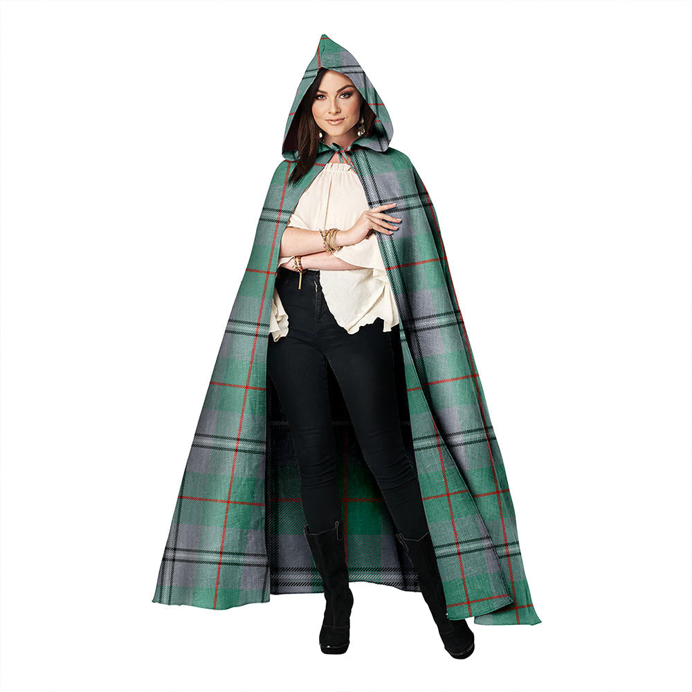 Irvine of Glentulchan Ancient Clan Badge Tartan Hooded Cloak