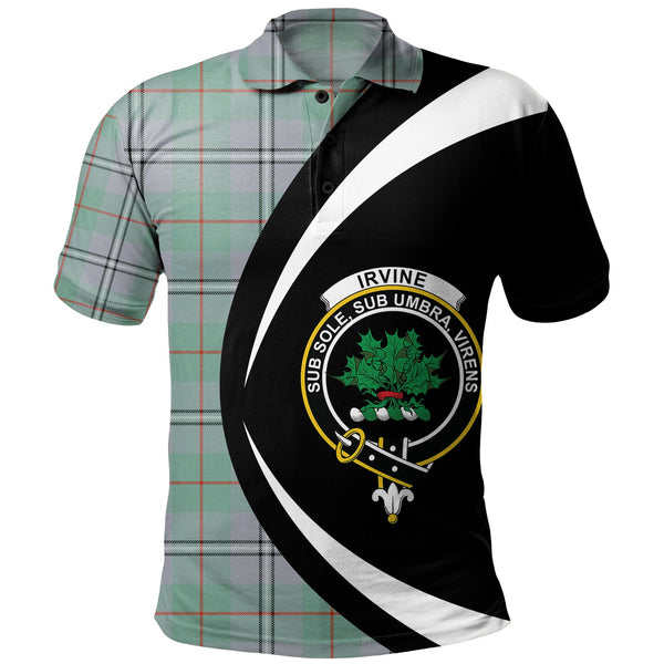 Irvine of Glentulchan Ancient Clan Badge Tartan Polo Shirt Circle Style Personalized