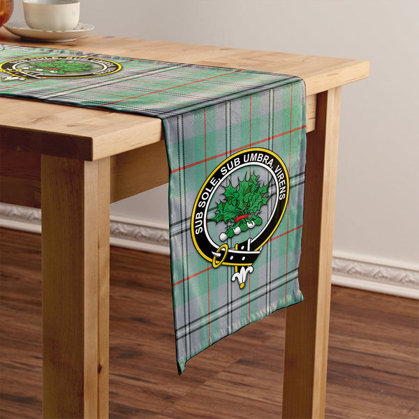 Irvine of Glentulchan Ancient Clan Badge Tartan Table Runner