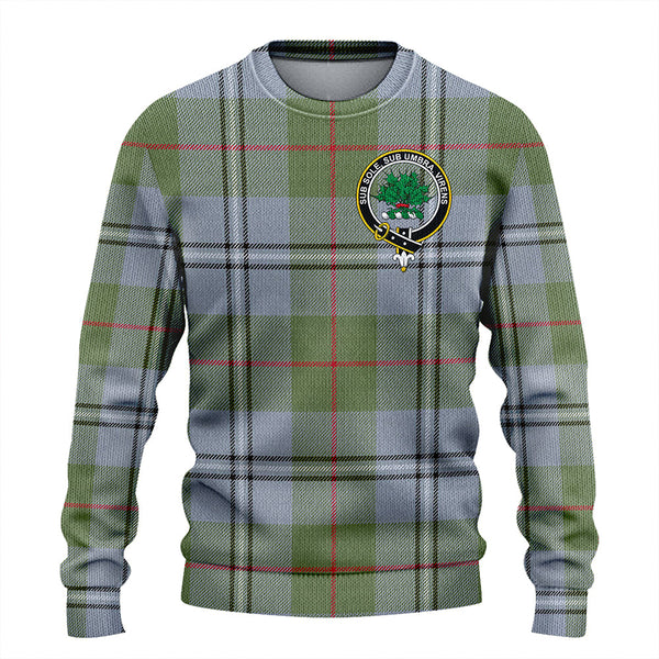 Irvine of Glentulchan Weathered Clan Badge Tartan Knitted Sweater