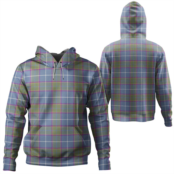 Isle of Man Manx Laxey Blue Weathered Tartan Classic Hoodie