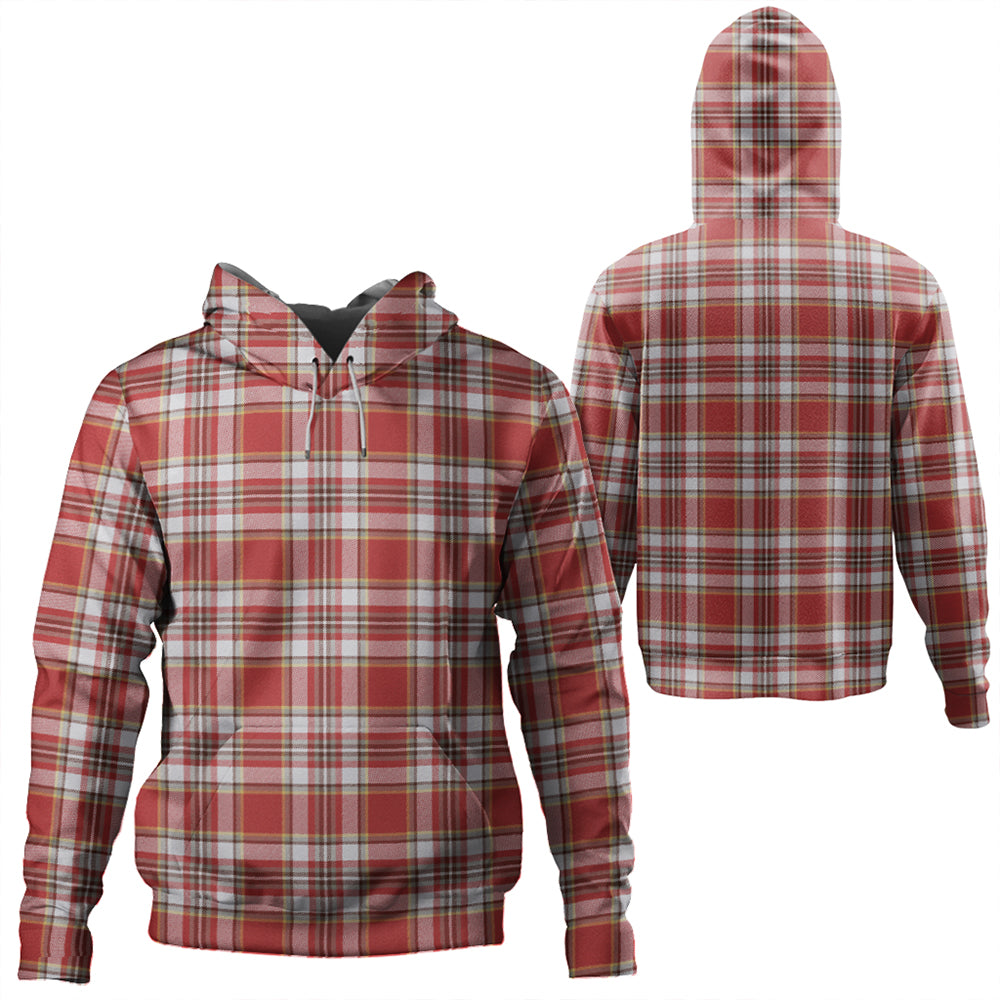 Isle of Man Manx Laxey Red Weathered Tartan Classic Hoodie