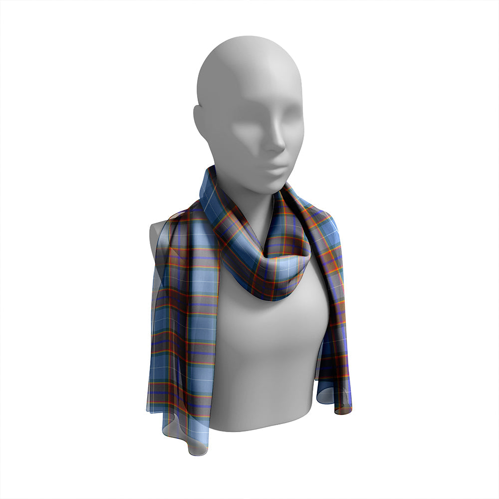 Isle of Man Manx National Tartan Weathered Tartan Classic Silk Habotai Long Scarf