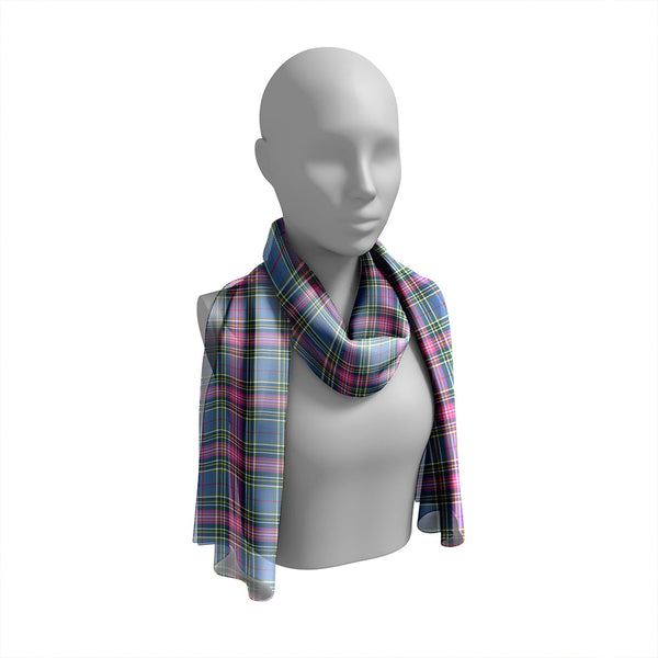 Isle of Man Manx #2 Weathered Tartan Classic Silk Habotai Long Scarf